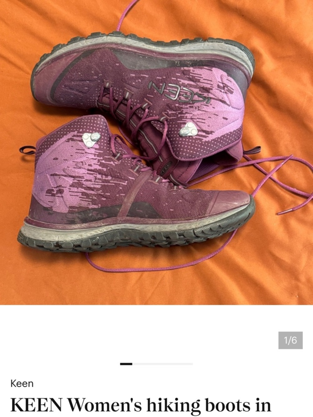 Keen Women's Purple/Magenta Mid-Height Hiking Boots